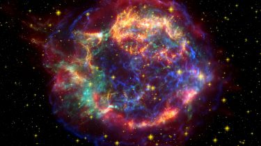 An image of a nebular formed after a supernova